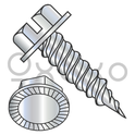 10-16X1/2  Slot Ind Hex Washer Serrated 1/4" Across The Flats F/T Self Piercing Needle Zinc