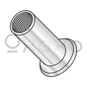 8-32-.120  Flat Head Threaded Insert Rivet Nut Large Flange Cleaned and Polished NON-RIBBED