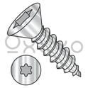 10-16X1 1/4  6 Lobe Flat Self Tapping Screw Type AB Fully Threaded 18 8 Stainless Steel