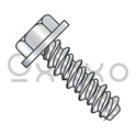 8-18X1 #6HD  Unslotted Indented Hex Washer High Low Screw Fully Threaded Zinc Bake
