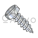 5/16-9X1  Indented Hex Slotted Self Tapping Screw Type A Fully Threaded Zinc And Bake