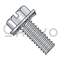 10-24X3/4  Slotted Hex Washer External Sems Machine Screw Fully Threaded Zinc And Bake
