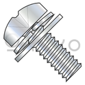 6-32X5/16  Phillips Pan Split Lock & Narrow Flat Washer Sems Fully Threaded Zinc Bake