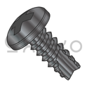 4-24X1/4  Phillips Pan Thread Cutting Screw Type 25 Fully Threaded Black Zinc and Bake