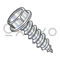 14-10X1  .428-.437A/F Unslot Indent Hex Washer Self Tap Screw Type A Full Thread ZincBake