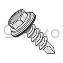 12-14X2 1/2  Unslot Hexwash Bonded NEO EPDM Washer Self Drill Full Thd ZincBake 1000hrs Salt