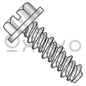 1/4-15X1  Slotted Indented Hex Washer High Low Fully Threaded 18-8 Stainless Steel