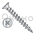 6-13X1/2  Phillips Flat No Nibs Deep Thread Screw Type 17 point Full Thread Zinc Bake