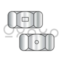1/2-13  Two Way Reversible Hex Lock Nut 18 8 Stainless Steel Passivate and Wax