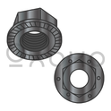 5/16-18  Serrated Flange Hex Lock Nuts Grade 8 Black Phosphate