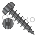 7-12X3/4  Square Drive Pan Deep Thread Wood Screw Full Thread Black Oxide