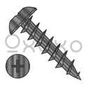 8-11X1/2  Phillips Truss Deep Thread Wood Screw Full Thread Black OxIde