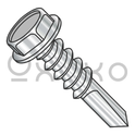 1/4-14X2  Unslotted Hex Washer With Number 5 Point Full Thread Self Drilling 410 Stainless