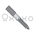 1/4-20X6  Hanger Bolt Plain Center Zinc