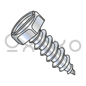 8-18X1/2  Indented Hex Slotted Self Tapping Screw Type A B Fully Threaded Zinc And Bake