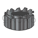 10-24  K Lock Nut Black Zinc and Bake