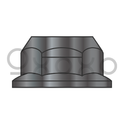 M16-2.0  Din 6927 Metric Top Lock Flange Nut Class 10 Black Phosphate and Oil