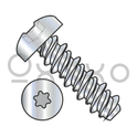 4-24X1/2 #3HD  Six Lobe Pan High Low Screw Fully Threaded Zinc and Bake