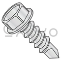 10-16X1  Unslotted Indented Hexwasher High Head Self Drill Screw Full Thread #3 Point