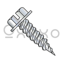 10-16X1  Slot Ind Hexwasher 1/4" Across Flats F/T Self Piercing Scr Needle Point Zinc Bak