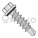 12-14X1 1/4  Hex Flange Self Drill with Rubber Washer Full Thrd ZincBake 1000hours Salt Spray