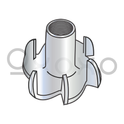 1/4-20X9/16  6 Prong Tee Nut Zinc
