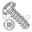 6-20X1/2  6 Lobe Pan Self Tapping Screw Type B Fully Threaded 18 8 Stainless Steel