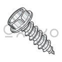 1/4-14X1  Unslotted Indent Hex Washer Self Tapping Screw Type AB Full Thread 18-8Stainless