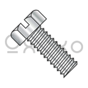 1/4-20X1/2  Slotted Indented Hex Head Machine Screw Fully Threaded 18-8 Stainless Steel