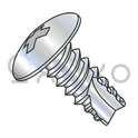 8-18X3/8  Phillips Truss Thread Cutting Screw Type 25 Fully Threaded Zinc and Bake