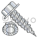 10-16X2  Unslt Ind Hex Washer Serrated 1/4" Across Flat F/T Self Pierce Sc Zinc Needle Pt