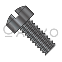 4-40X3/8  Slotted Fillister Head Machine Screw Fully Threaded Black Oxide