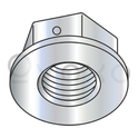 5/8-11  Non Serrated Regular Flange Center Locknut Grade F Zinc