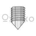4-40X3/8  Coarse Thread Socket Set Screw Cone Point Imported 18 8 Stainless Steel