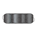 8-32X11/32X1/8  Standard Pattern Hex Machine Screw Nut Black Zinc