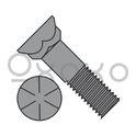 3/4-10X2  Grade 8 Plow Bolt With Number 3 Flat Head Plain
