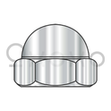 8-32  Low Crown Hex Cap Nut 18 8 Stainless Steel