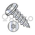 10-16X5/8  6 Lobe Pan Self Tapping Screw Type A B Fully Threaded Zinc And Bake