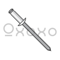 3/16X.06-.12  Aluminum Rivet with Aluminum Mandrel, Rivet Body Black Anodized