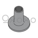1/4-20X7/16  Weld Nut With No Projections .750 Round Base Plain