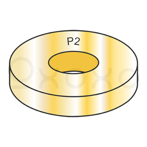 #12  S A E Through Hardened Washer Zinc Yellow