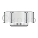 1 3/4-5  Stover Alternative Hex Collar Lock Nut Grade C Cad And Wax