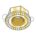 5/16-18  Serrated Flange Hex Lock Nuts Case Hardened HR15N 78/90 Zinc Yellow and Bake