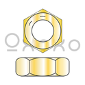 1/4-28  Hex Jam Nut Grade 8 Zinc Yellow