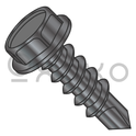 1/4-14X4  Unslot Ind Hexwash Self Drill Scr F/T Zinc Black Bake 1000hr Salt Spray