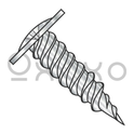 10X1 1/2  Phil Modified Truss Self Piercing Screw Full Thread Needle Point 18 8 Stainless