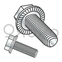 10-24X1/2  Serrated Hex Flange Washer Taptite Alt Thread Roll Screw Full Thrd Zinc Bake Wax