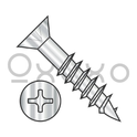 7-12X1 1/4  Phillips Flat Head no Nibs Deep Thread Wood Screw P/T 410 Stainless Bright Hard