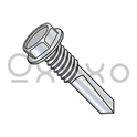 1/4-20X1 1/4  Unslot Hexwasher SDS W/Machine screw Thread #5 Point Full Thread Zinc and Bake
