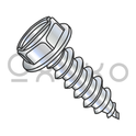 5/16-12X1  Slotted Indented Hex Washer Self Tapping Screw Type AB Fully Threaded Zinc Bake